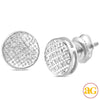 10KW 0.10CTW DIAMOND ROUND DOME EARRINGS