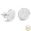 10KW 0.15CTW DIAMOND ROUND DOME EARRINGS