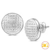 10KW 0.20CTW DIAMOND ROUND DOME EARRINGS