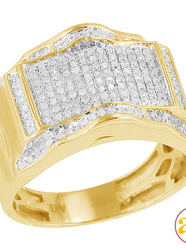 10KY 0.50CTW DIAMOND MEN'S RING