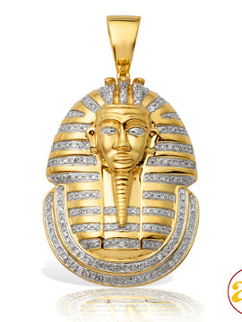 10KY 0.65CTW DIAMOND PHAROAH PENDANT