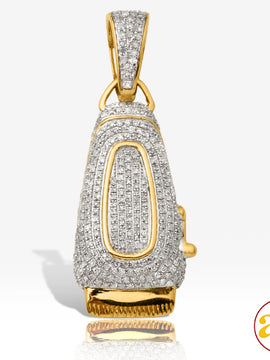 10KY 1.15CTW DIAMOND BARBER CLIPPERS PENDANT