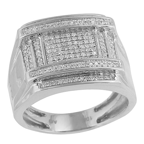 10KW 0.70CTW FANCY DIAMOND MENS RING