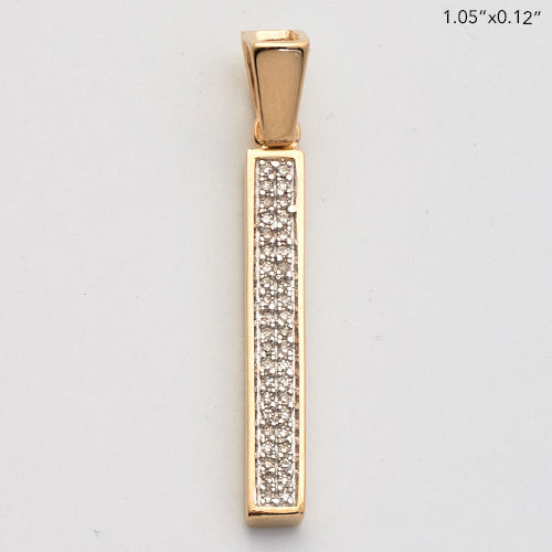 10KY 0.10CTW DIAMOND INITIAL PENDANT - &quot;I&quot;