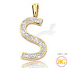 10KY 0.20CTW DIAMOND INITIAL PENDANT - &quot;S&quot;