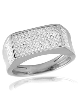 10KW 0.35CTW MICROPAVE DIA MENS RING