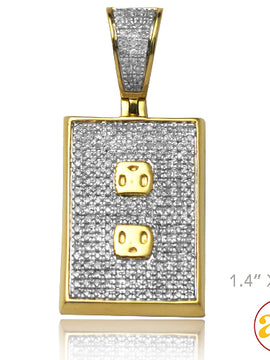 10KY 0.75CTW DIAMOND WALL PLUG OUTLET PENDANT