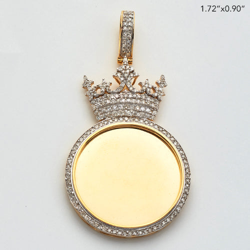 10KY 0.65CTW DIAMOND ROUND MEMORY PENDANT WITH