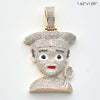 10KY 1.70CTW DIAMOND CHEF EMOJI PENDANT