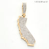 10KY 0.70CTW DIAMOND 3D STATE PENDANT