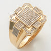 10KY 0.60CTW MICROPAVE DIAMOND MENS RING