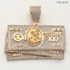 10KY 2.65CTW DIAMOND $100 MONEY STACK PENDANT