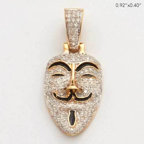 10KY 0.30CTW MICROPAVE DIAMOND ANONYMOUS MASK