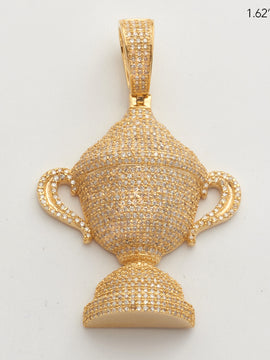 10KY 1.30CTW MICROPAVE DIAMOND TROPHY PENDANT