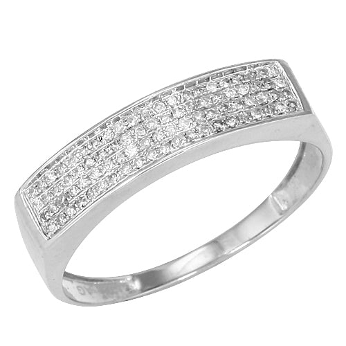 10KW 0.25CTW MICROPAVE DIAMOND MENS RING