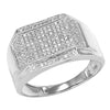 10KW 0.40CTW MICROPAVE DIAMOND MENS RING