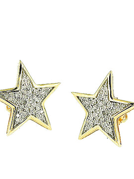 10KY 0.25 DIAMOND STAR EARRING