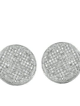 10KW 0.75CTW DIAMOND DISC EARRINGS