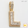 14KY 0.65 CTW DIAMOND INITIAL PENDANT &quot;L&quot;