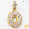 14KY 0.65 CTW DIAMOND INITIAL PENDANT &quot;O&quot;