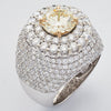 14KW 6.00CTW DIAMOND MENS SEMI MOUNT RING