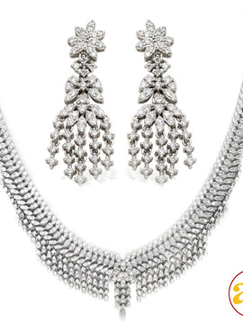 14KW 10.55CTW DIAMOND NECKLACE