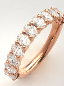 14KR 1.66CTW OVAL DIAMOND BAND