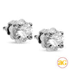 14KY 0.35CTW DIAMOND STUD EARRINGS