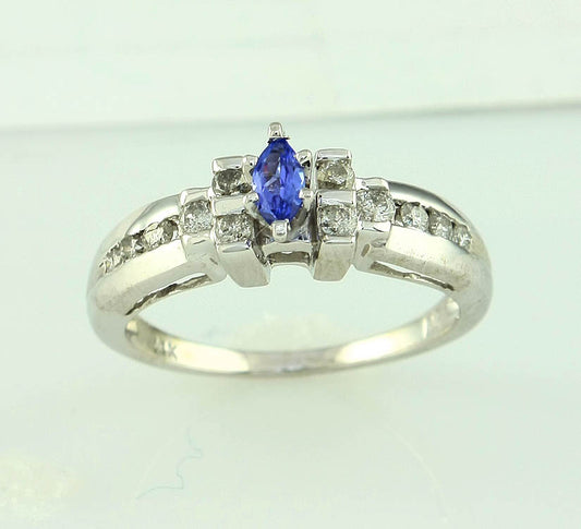 14K 0.60CTW TANZANITE FANCY RING