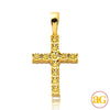 10KY 0.20CTW ILLUSION SET YELLOW DIAMOND CROSS PEN